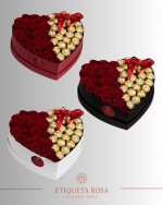 Caixa de coração com chocolates - Imagem 3